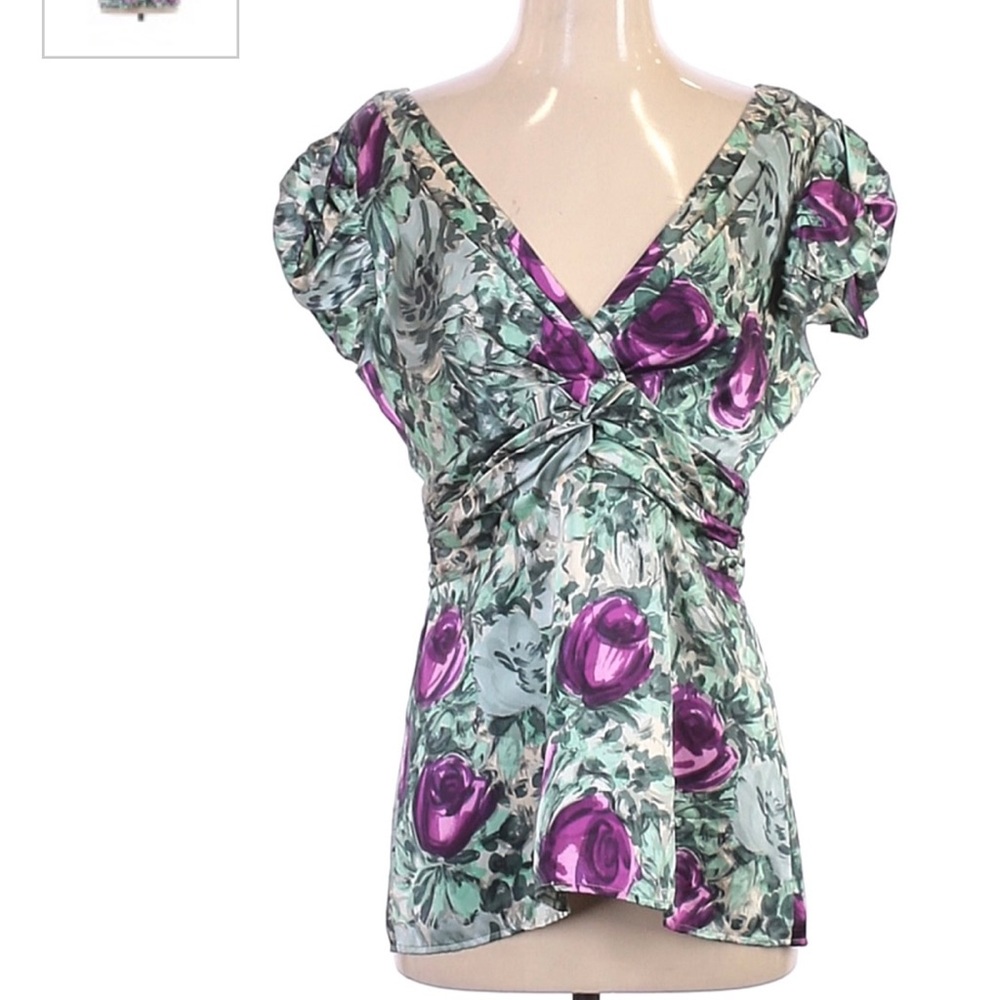 Floral Print V-neck Women’s Boho Blouse